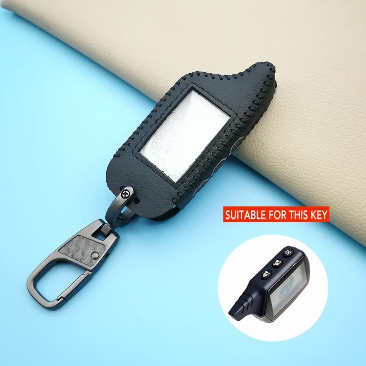 key-cover-b9-b6-black-leather-case-for-starline-b91-b61-a91-a61-kgb-fx-5-jaguar-ez-a-lcd-keychain-car-remote-2-way-alarm