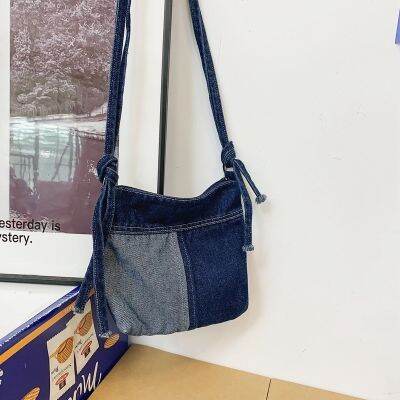 [COD] Canvas Small Female 2022 New Denim Messenger Street Trend Shoulder