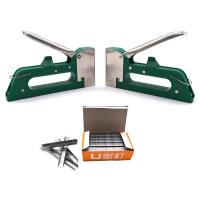 Manual Heavy Duty Hand Nail Gun Furniture Stapler For Wood Door Upholstery Tacker Tools Staplers Punches