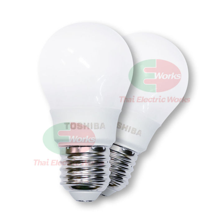 หลอดไฟ-ไฟ-led-โตชิบา-bulb-4w-ขั้ว-e27-แสงเดย์ไลท์-daylight-หลอดไฟแอลอีดี-มาตรฐาน-มอก-toshiba-ไทยอิเล็คทริคเวิร์คออนไลน์-thaielectricworks