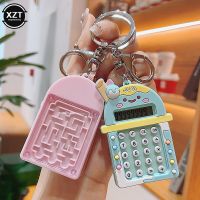 Creative Carrot Calculator Keychain Student Mini Portable School Bag Pendant Exquisite Car Keychain Gift for School Kid Calculators