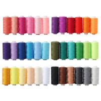 6 Colors/Set 100% Polyester Sewing Thread Hand Embroidery 400 Yard Each Spool Cross Stitch Threads Sewing Tool Needlework