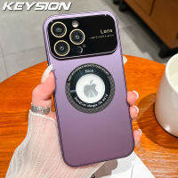 KEYSION Sarung Dof สำหรับ Mag-Safe,เคสโทรศัพท์ป้องกันเลนส์ PC แบบแข็งสำหรับ iPhone 13 12 11 Pro Max