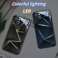 MG ไฟ LED สำหรับ Huawei เคสโทรศัพท์ P30pro/P50pro/P40pro + Honor50pro/Nova11pro Mate50Pro/30Epro Nova7se/8se Mate40Pro/HonorX7/X8/70Pro ปริซึมเรขาคณิต