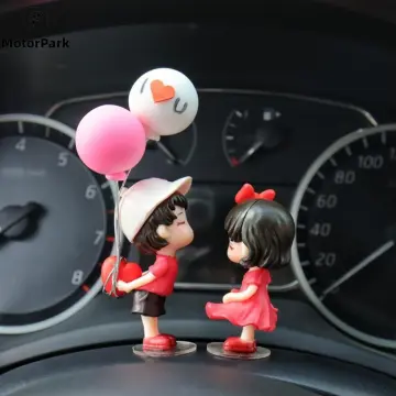 Car Interior Decoration Cute Couple Action-Figure Auto Dashboard
