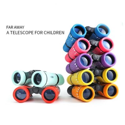 Kids Binoculars Cognitive Ability Anti Slip High-Resolution Small Telescope Educational Toy for Children Outdoor Observation
