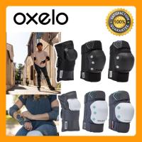 ??สนับป้องกันข้อมือ ศอก เข่า ของ OXELO??​สำหรับผู้ใหญ่แบบ 3 จุด รุ่น Fit500 (สีดำ)