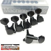 WK-Wilkinson WJN-07 Electric Guitar Machine Heads Tuners for ST TL Tele Black Tuning Pegs ( With packaging )