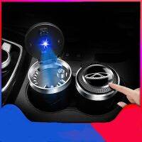 ♗☫☇ Car Ashtray With LED Light Push Type For CHERY QQ TIGGO 3 4 7 8 PRO 8 Arrizo 3 5 6 Logo Smoking Cigarette Ashtray Accessories