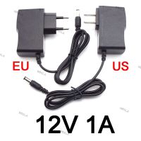 12V 1A 1000ma AC 100-240V DC Power supply Adapter plug Converter For led strip light CCTV Charger 5.5mmx2.5mm US/EU plug W6TH