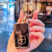 TPU Car Key Case Cover Fob For Toyota Camry Prius Land Cruiser Prado 150 Crown for Subaru Foreste XV Keychain Holder AccessoriesTH