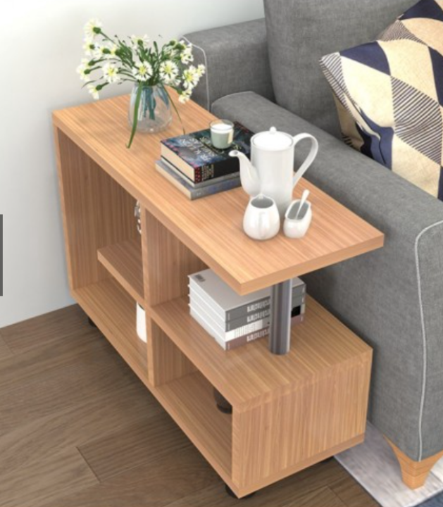 Tekkashop SCCT104BR Contemporary Particle Board Sofa Side Armheight