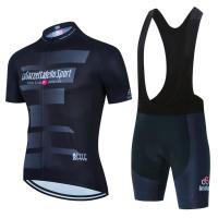 2023 จักรยานกลางแจ้งใหม่ Cycling Summer แขนสั้น Set Jersey and bib shorts Breathable racing Cycling Jersey Set