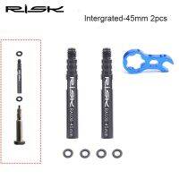 “：】、‘ RISK RA108 Integrated Removable 45Mm 80Mm Bike Bicycle Inner Tubes Valve Extender Extension With Core Wrench Aluminium