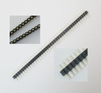 1*40PIN round pin single row of high-quality gold-plated / Single row straight pin hole pin pitch 2.54MM