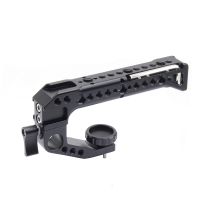 Universal Camera Top Handle Grip Video Stabilizing Rig with Cold Shoe Adapters for Sony Camera Cage Microphone LED Light Monitor