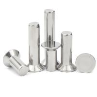 10/50pcs 304 Stainless Steel Flat Countersunk Head Solid Rivet M1 M1.2 M2 M2.5 M3 M4 M5 M6 Self Plugging GB869 Diameter 1-6mm