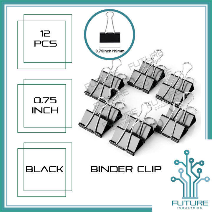 Binder Clip Fold Back Clip 24mm (1 Inches) 19MM (0.75 Inches) Office