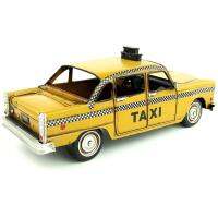 The New York Taxis โลหะดัดงานฝีมืองานฝีมือตกแต่งรถวินเทจของประดับในบาร์ของขวัญวันเกิดตกแต่งเก่า