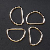 【YF】 20pcs/lot 3/4 (20mm) Nickel Plated D Ring Semi Ribbon Clasp Knapsack Belt Buckle