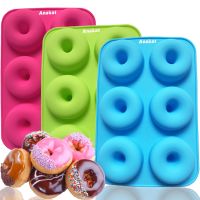 【hot】 ANAEAT 1pc silicone donut macarons cake mold baking tool ！ 1