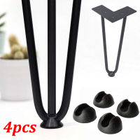 4Pcs Metal Hairpin Table Legs Hairpin Leg Protector Coffee Table Leg Caps Furniture Feet Pads Wood Floor Protectors Floor Covers Furniture Protectors