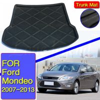 แผ่นรองของบรรทุกหีบใส่ของที่รองเท้าด้านหลังรถ Ford Mondeo 2007-2013แผ่นรองพรมปูพื้นกันโคลนปลอกปกป้องเข่ากันน้ำ2010 2012 2011