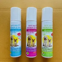 หากยังอาบน้ำหมาแมวไม่ได้ขอแนะนำ Petcare แป้งหอมสูตรน้ำสำหรับสัตว์เลี้ยง สูตรอโรมา&amp;สปา ขนาด250ซีซี ขวดใหญ่ใช้คุ้มใช้นาน