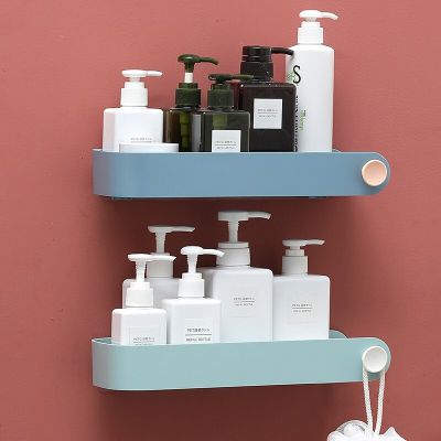 Home Bathroom Toilet Corner Corner Triangle Rack Toilet Wall-Mounted Punch-Free Wall Storage Rack Bathroom Counter Storage