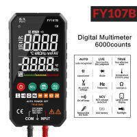 6000 Counts Digital Multimeter Ture RMS AC DC NCV Transistor Capacitor Temperature Voltage Smart Meter Measurement Tool