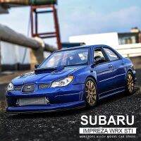 WELLY 1:24 Subaru Impreza WRX STI Supercar ล้อแม็กรถยนต์รุ่น D Iecasts และของเล่นยานพาหนะเก็บรถของเล่นเด็กของขวัญวันเกิด