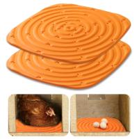 Miusue แผ่นรองรังไก่2แพ็คสำหรับเล้าไก่กล่องรังนกแผ่นกล่องรังนกไก่แบบใช้ซ้ำได้