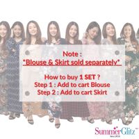 SummerGlitz Maternity &amp; Nursing Floral Blouse Baju Kain Mengandung Menyusu Muslimah Lengan Panjang