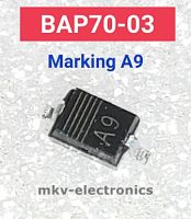 (50ตัว) BAP70-03 , Marking A9 , ไดโอดชิป diode 0.1A 50V SOD-323