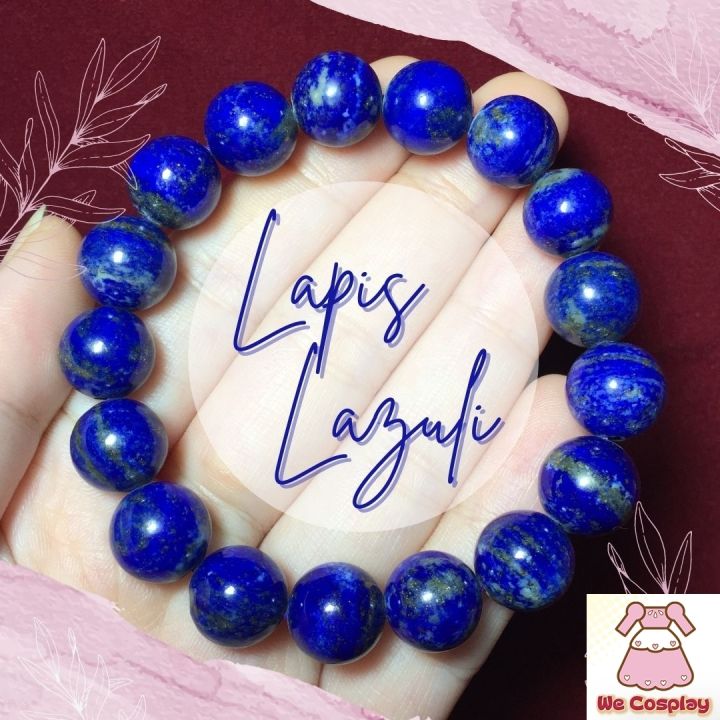 สร้อยข้อมือหิน ลาพิสลาซูลิ  Lapis Lazuli กำไลหินนำโชค ข้อมือหินมงคล Casual Size ขนาด 11-11.5 มิล