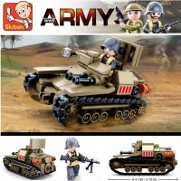 Sluban Building Block Toys WW2 Army CV33 Light Tank 183PCS Bricks B0709 Military Construction Compatbile With Leading Brands Building Sets