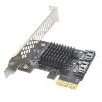 ตัวควบคุมการขุด EESPORT พร้อมฮีทซิงค์สองช่องรับส่งข้อมูลแบบอนุกรม SATA III 6Gbps PCI-E การ์ด PCI-E SATA PCI-E To SATA 3.0บอร์ดอะแดปเตอร์อะแดปเตอร์ขยาย PCI Express ไปยัง SATA