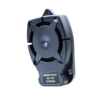 Alarm Horn Small Siren Horn 12V Six-Tone 110 Points Small Size and Easy to Install High Decibel Flat Body Small Siren Horn