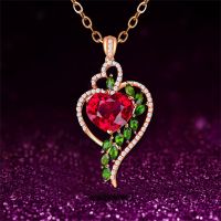 Pendant Necklaces Ruby Women