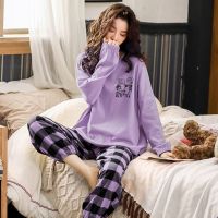 〖Gesh department store〗New Homewear Long Sleeve Pajamas Set Cute Leisure Women Sleepwear 2pcs - Pajama Sets - Aliexpress