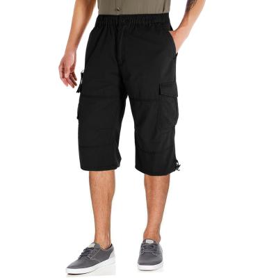 WOLFONROAD Mens Plus Size Multi-Pockets Cargo Shorts Male Sport Hiking Camping Capri 34 long shorts 100 Cotton Shorts Men