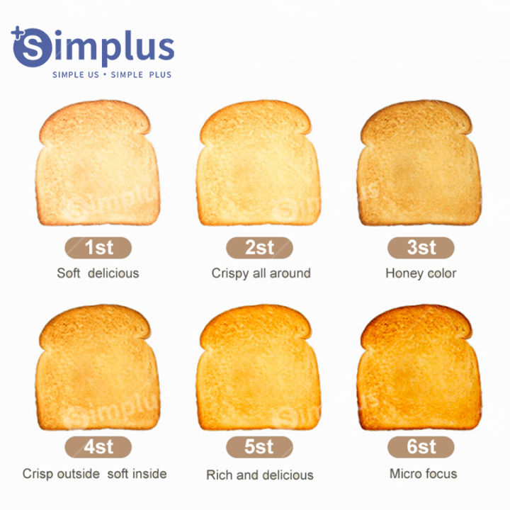 พร้อมส่ง-simplus-toaster-สินค้าขายดี-เครื่องปิ้งขนมปัง-มีถาดรองเศษขนมปัง-ใช้ในครัวเรือน-ปรับระดับความร้อนได้-เครื่องทำอาห-dslu001