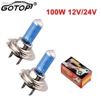 2pcs H7 Halogen Led Bulb Super White 100W 12V 24V Car HeadLight Bulb Auto Lamp Fog Lights Car Styling Motorcycle Light Lamp