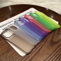 ▼✥❖ 【Matte Acrylic hard case/Fresh Summer Colors】เคส compatible for iPhone 12 13 14 pro max case