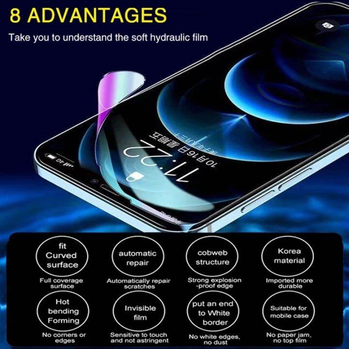 s23ฟิล์มสำหรับ-samsung-ไฮโดรเจล4ชิ้น-s22พิเศษพร้อม-s21-fe-a53-s10-s20-5กรัม-a52s-a51-a13-a12-a33ปกป้องหน้าจอ-a22-a32