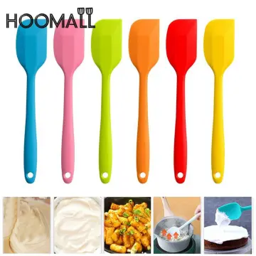 21CM Hot Universal Heat Resistant Integrate Handle Silicone Spoon Scraper  Spatula Ice Cream Cake Kitchen Tool Utensil