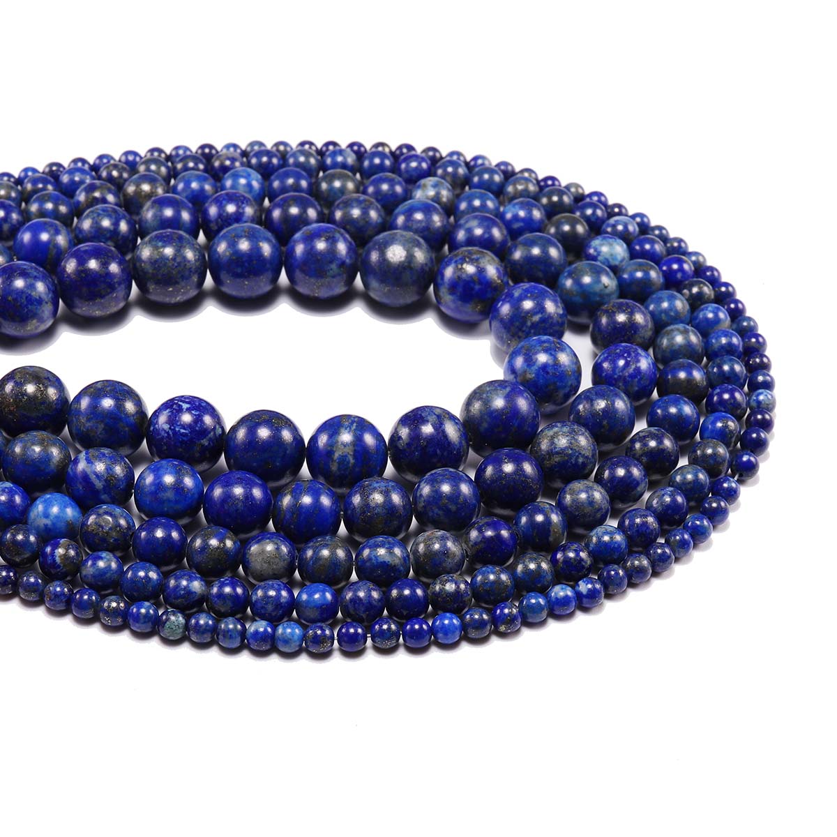 Lots Natural Lapis Lazuli Gemstone Round Spacer Loose Beads Finding 4/6/8/10MM 