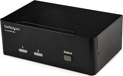 StarTech.com 2-Port DisplayPort KVM Switch - Dual-Monitor - 4K 60 - with Audio &amp; USB Peripheral Support - DP 1.2 - USB Hub (SV231DPDDUA2) 2 Port Display Port