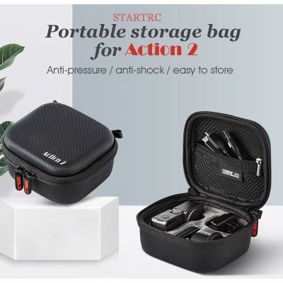 STARTRC DJI Action 2 Bag Water-risistant Box Portable Storage Handbag DJI Osmo Action 2 Carrying Case Camera Accessories