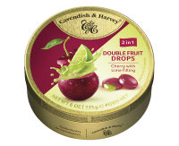 Cavendish &amp; Harvey Double Fruit Drops Cherry With Lime Filling น้ำหนัก 175 กรัม Exp.05/01/25